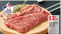Hyper U Viande bovine basse cote a griller sans os offre