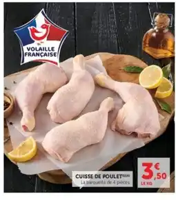 Hyper U Cuisse de poulet offre