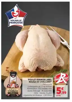 Hyper U Poulet fermier label rouge de challans offre