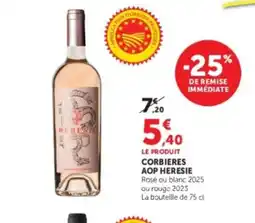 Hyper U Corbieres aop heresie offre