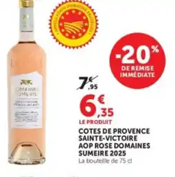 Hyper U Cotes de provence sainte-victoire aop rose domaines sumeire 2025 offre