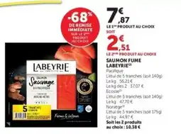 Hyper U LABEYRIE Saumon fume offre