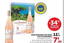 Hyper U Mediterranee igp rose les calandieres offre