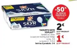 Hyper U YOPLAIT Yaourts skyr offre