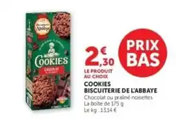 Hyper U Cookies biscuiterie de l'abbaye offre