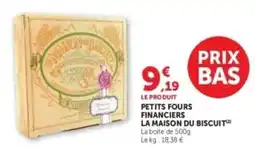 Hyper U Petits fours financiers la maison du biscuit offre