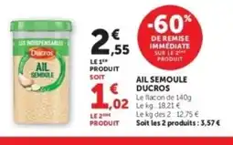Hyper U UCROS Ail semoule offre