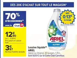 Carrefour ARIEL Lessive liquide offre