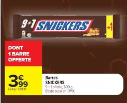 Carrefour SNICKERS Barres offre