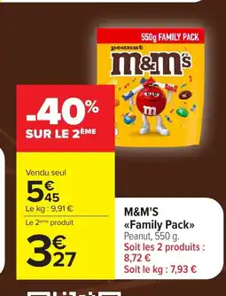 Carrefour M&M'S Family Pack offre