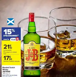 Carrefour J&B RARE Blended Scotch Whisky offre
