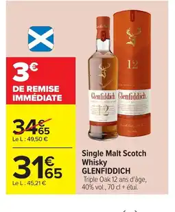 Carrefour GLENFIDDICH Single Malt Scotch Whisky offre