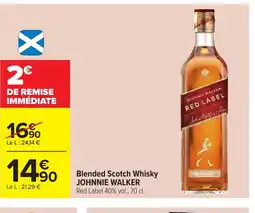 Carrefour JOHNNIE WALKER Blended Scotch Whisky offre