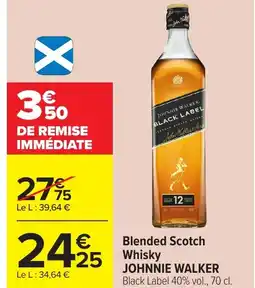 Carrefour JOHNNIE WALKER Blended Scotch Whisky offre