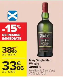 Carrefour ARDBEG Islay Single Malt Whisky offre