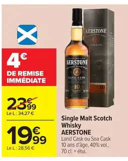 Carrefour AERSTONE Single Malt Scotch Whisky offre