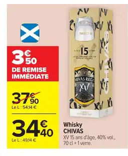 Carrefour CHIVAS Whisky offre