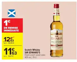 Carrefour SIR EDWARD'S Scotch Whisky offre