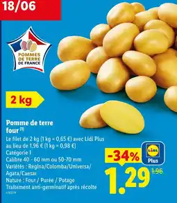 Lidl Pommes de terre four offre