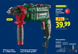 Lidl Parkside perceuse à percussion offre