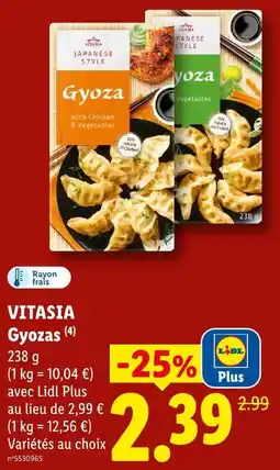 Lidl Vitasia gyoza offre
