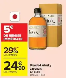 Carrefour Market Akashi - blended whisky japonais offre