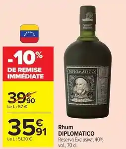 Carrefour Market Diplomatico - rhum offre