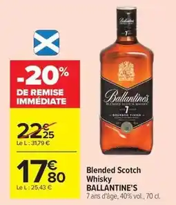 Carrefour Market Ballantine's - blended scotch whisky offre