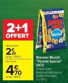 Carrefour Market Vico - monster munch format spécial offre