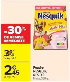 Carrefour Market Nestlé - poudre nesquik offre