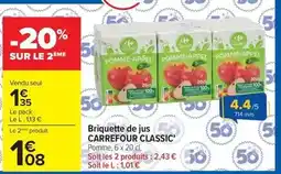 Carrefour Market Carrefour - classic briquette de jus offre