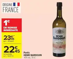 Carrefour Market Henri bardouin - pastis offre