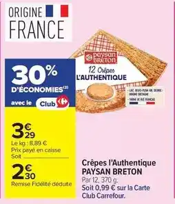 Carrefour Market Carrefour - crêpes l'authentique offre