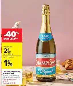Carrefour Market Champomy - jus de fruit pétillant offre