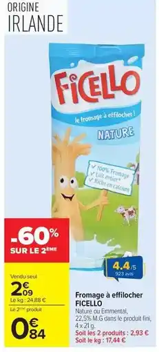 Carrefour Market Fini - fromage à éfrilocher offre