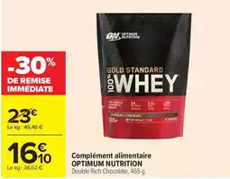 Carrefour Market Optimum - complément alimentaire nutrition offre