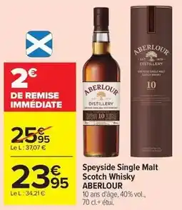 Carrefour Market Aberlour - speyside single malt scotch whisky offre