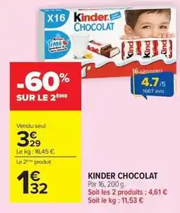 Carrefour Market Ferrero rocher - kinder chocolat offre