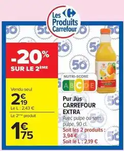 Carrefour Market Carrefour - pur jus extra offre