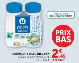 U Express U - crème ht 12% offre