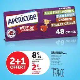 Maximarché Fromage fondu apericube 48 cubes offre