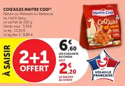 Maximarché Coq'ailes maitre coq offre