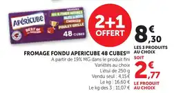 Maximarché Fromage fondu apericube 48 cubes offre