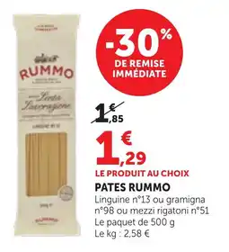 Maximarché Pates rummo offre