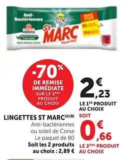 Maximarché Lingettes st marc offre