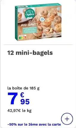 Picard 12 mini-bagels offre