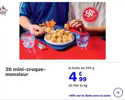 Picard 20 mini-croque- monsieur offre