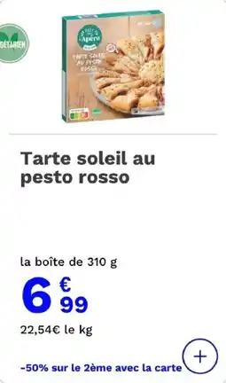 Picard Tarte soleil au pesto rosso offre