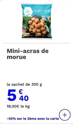 Picard Mini-acras de morue offre