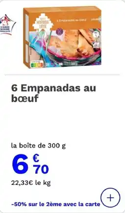 Picard 6 empanadas au bœuf offre